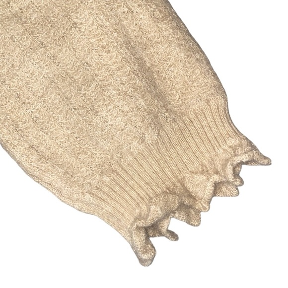 Authentic Vintage Louis Vuitton Tan Cashmere Crop Sweater, Size Large - Picture 4 of 10